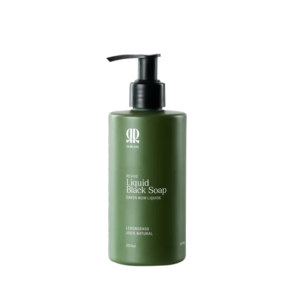 R and R Skincare Liquid Black Soap - Revive Lemongrass