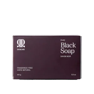 R and R skincare Black Soap Bar Pure